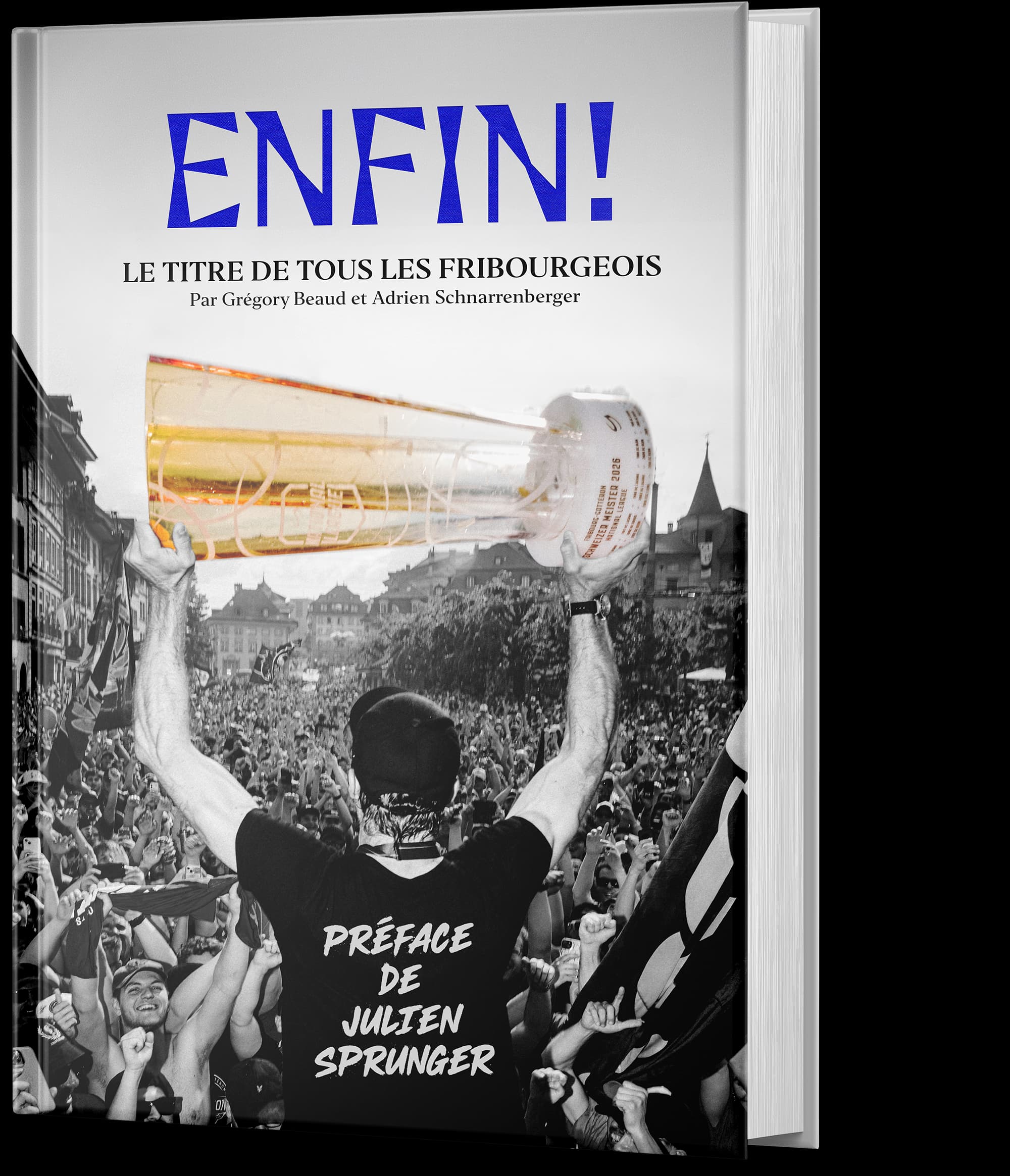 Premium - Couverture du livre ENFIN!, le récit du titre de Fribourg-Gottéron