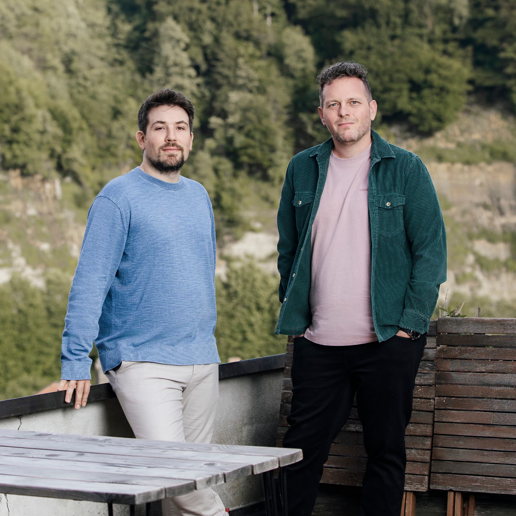Grégory Beaud et Adrien Schnarrenberger, les auteurs du livre ENFIN!